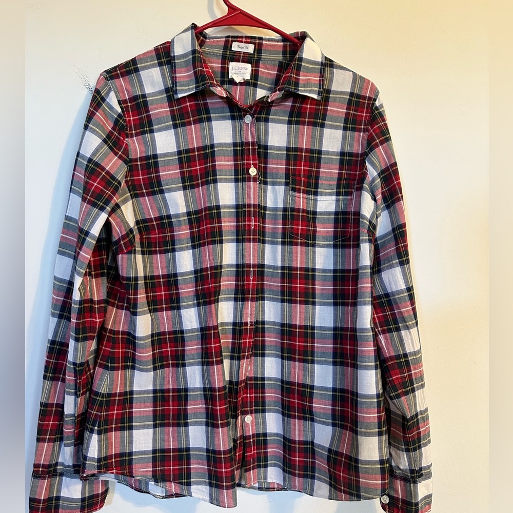 J.Crew Plaid Button-Up Shirt